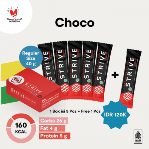 STRIVE Energy Bar - Full Bar - Choco - 1 BOX Isi 6